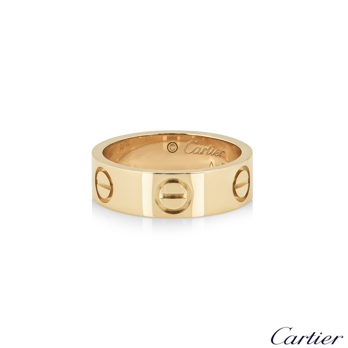 Cartier Yellow Gold Love Ring Size 55 B4084600 | Rich Diamonds